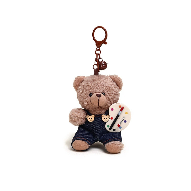 Pocket Joy DIY Customizable Teddy Bear Keychain for Teen Girls – Soft & Skin-Friendly Spring Back-to-School Gift, Art & Fashion DIY Accessories